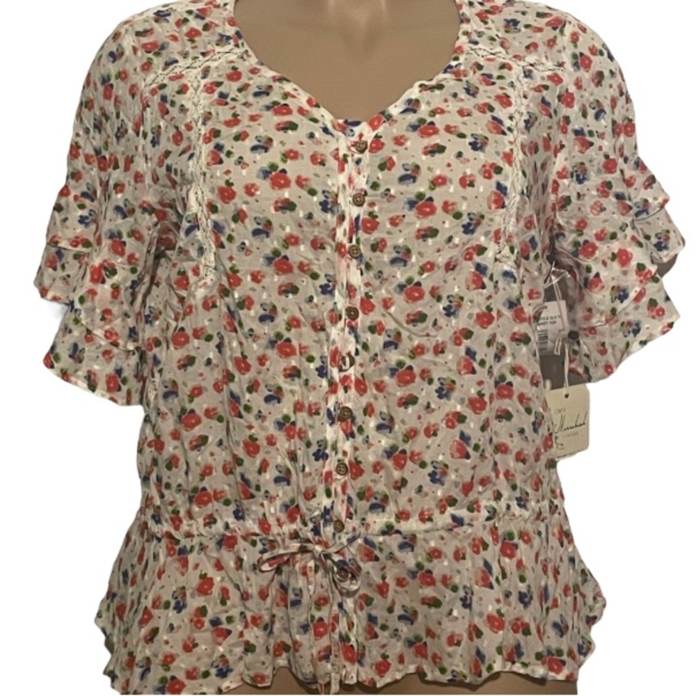 Caffé Marrakech Floral Blouse